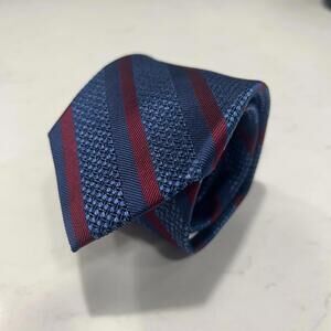 Joseph Abboud 100% Silk Tie Blue Striped